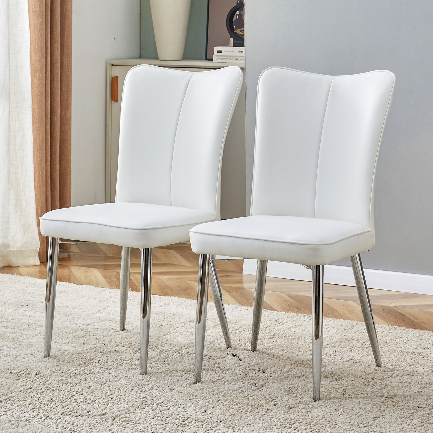 Modern Minimalist Dining Chairs With Metal Legs Home Essentials