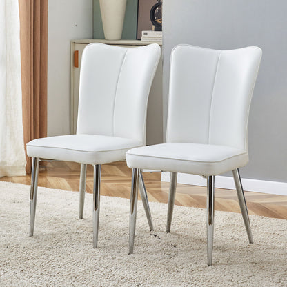 Modern Minimalist Dining Chairs With Metal Legs Home Essentials