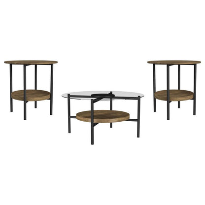 Delfin - Round Coffee Table Set Coaster Fine Furniture