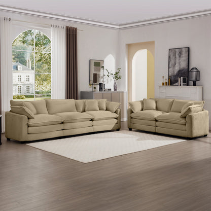 Elegant Oversized Sectional Sofa Set With Deep Seats And Flexible Layout Home Essentials