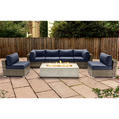 Outdoor Elegance Conversation Set With Fire Pit LSI Patio Furniture