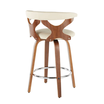 Gardenia - Mid Century Modern Counter Stool (Set of 2) Lumi Source