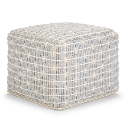 Noreen - Upholstered Square Pouf Simpli-Home