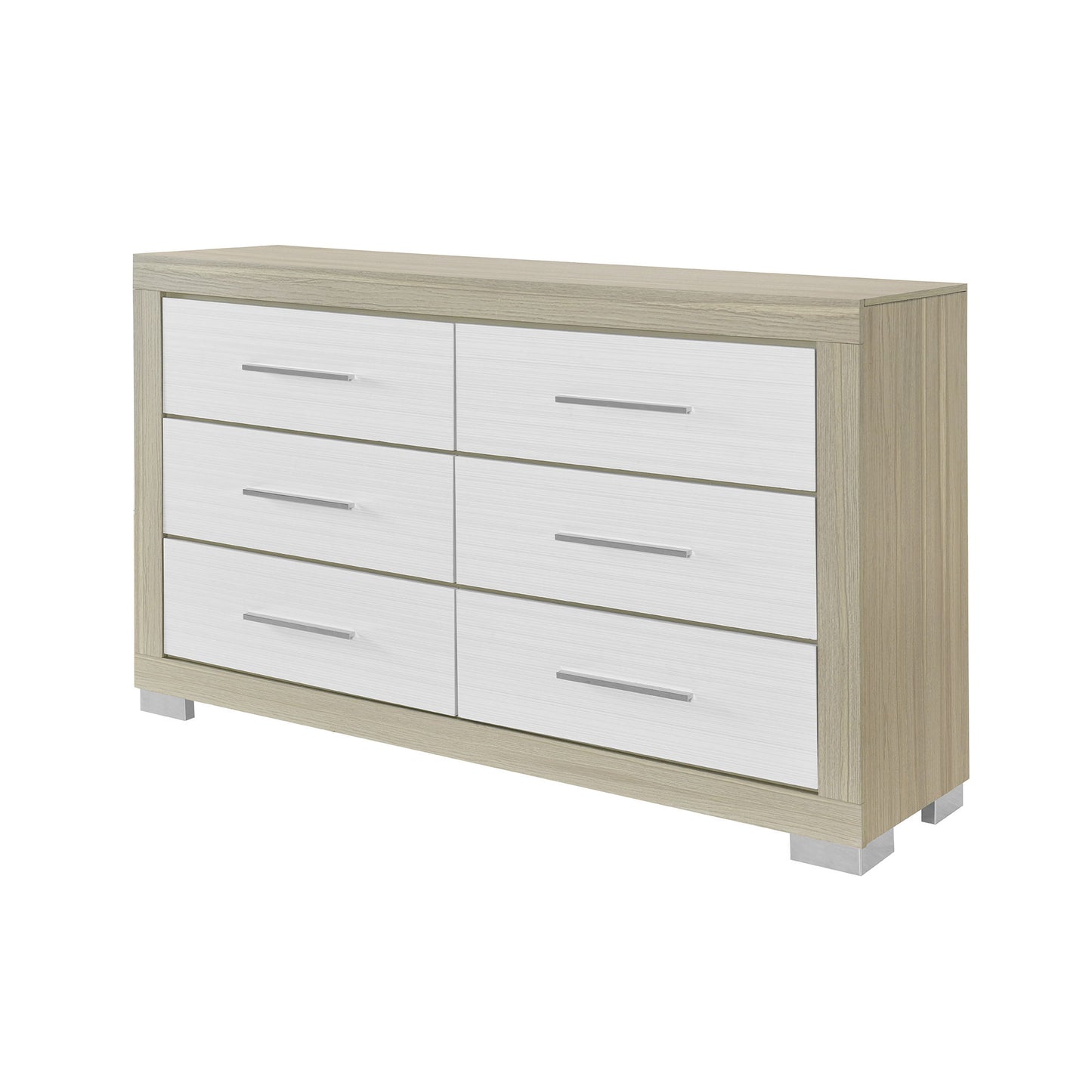 Elsa - 2 Toned And Dresser With Bar Handle And Construction Global Furniture USA