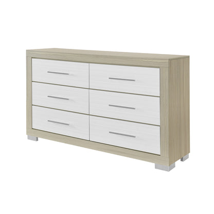 Elsa - 2 Toned And Dresser With Bar Handle And Construction Global Furniture USA