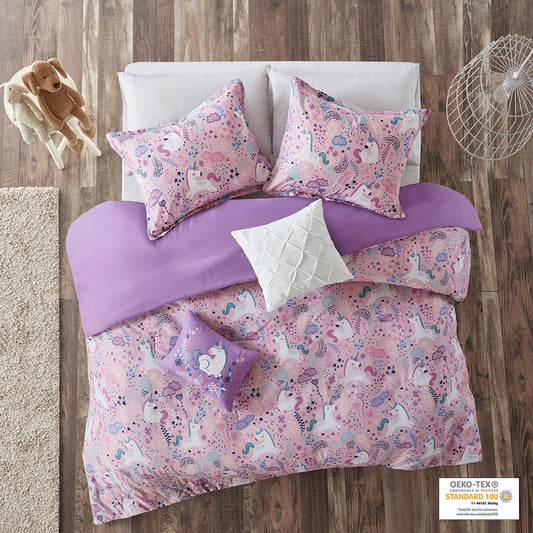Lola - Twin Unicorn Duvet Cover Set - Pink Urban Habitat Kids