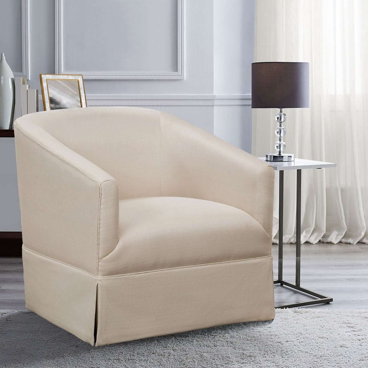 Earl - Skirted Swivel Chair Ridgecrest Home