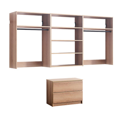Devi - Wall Mounted Closet System With Modular Units Home Essentials