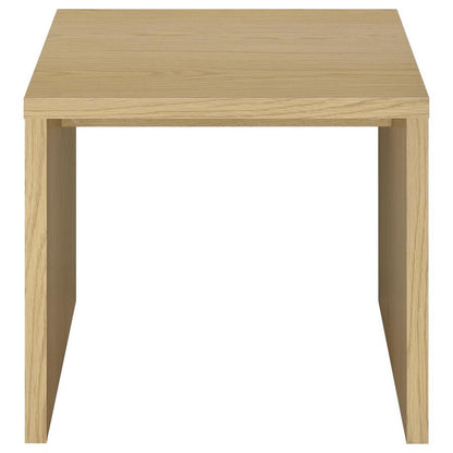 Canoga - Engineered Wood Accent Side End Table - Light Oak Coaster Fine Furniture