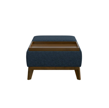 Varia - Reversible Tray Ottoman - Blue Emerald Home