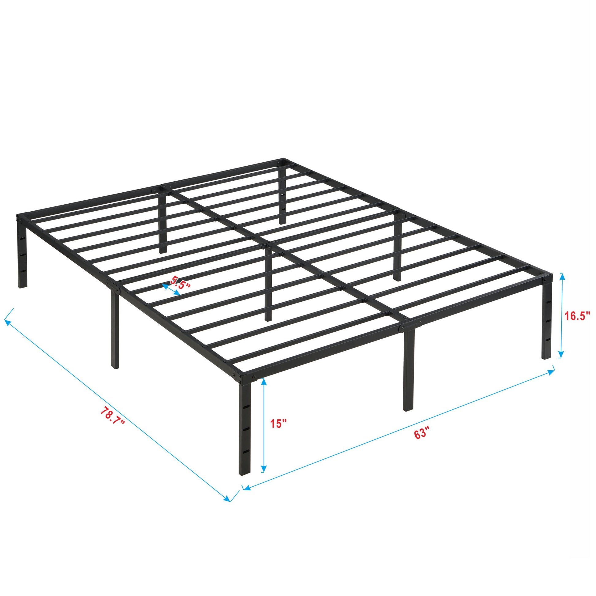 Queen Size With Quiet Support - Black Home Essentials