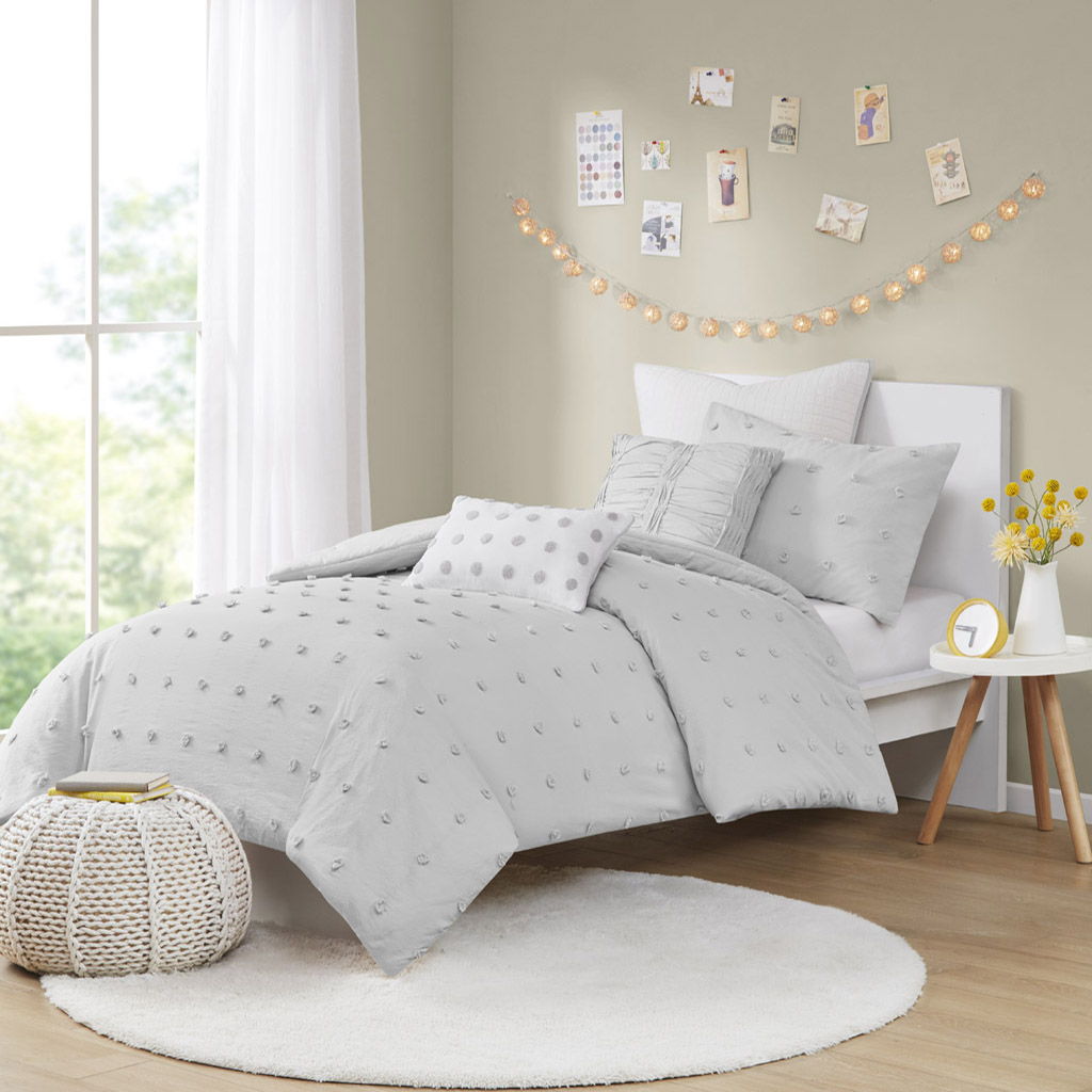 Brooklyn - Twin Comforter Set - Gray Urban Habitat