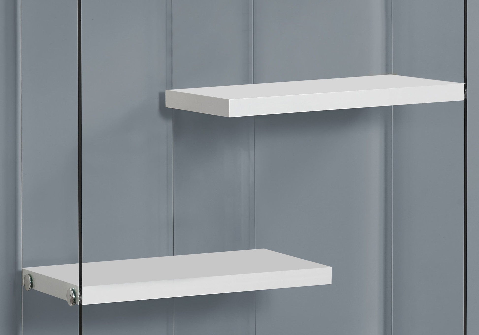 Bookshelf, Bookcase, Etagere, 5 Tier, Office, Glossy Contemporary & Modern - White 8th Street