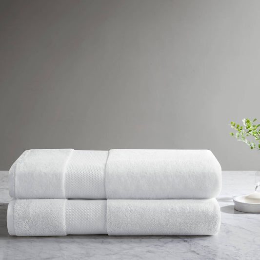 Turkish Bath Sheet 2 Piece Set - White Madison Park Signature