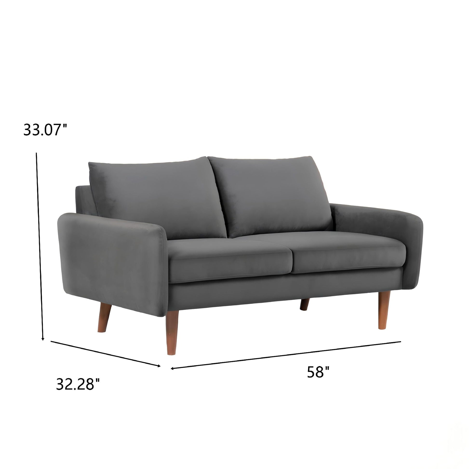 Kent - Loveseat, 2 Seater Sofa For Compact Living Spaces US Pride