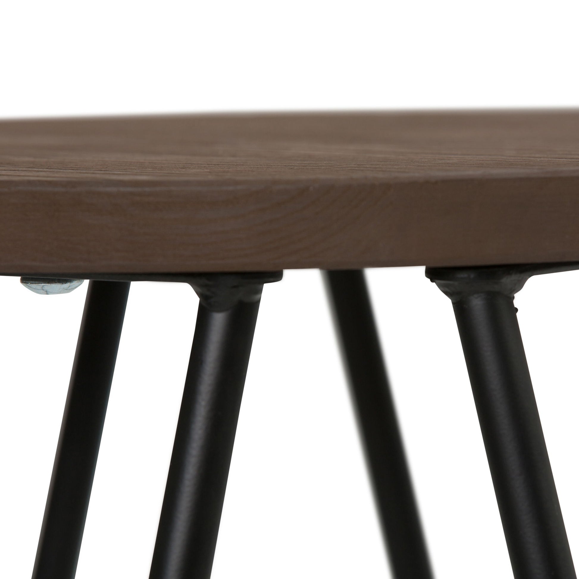 Simeon - Multifunctional Metal Stool With Wood Seat Simpli-Home