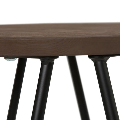 Simeon - Multifunctional Metal Stool With Wood Seat Simpli-Home