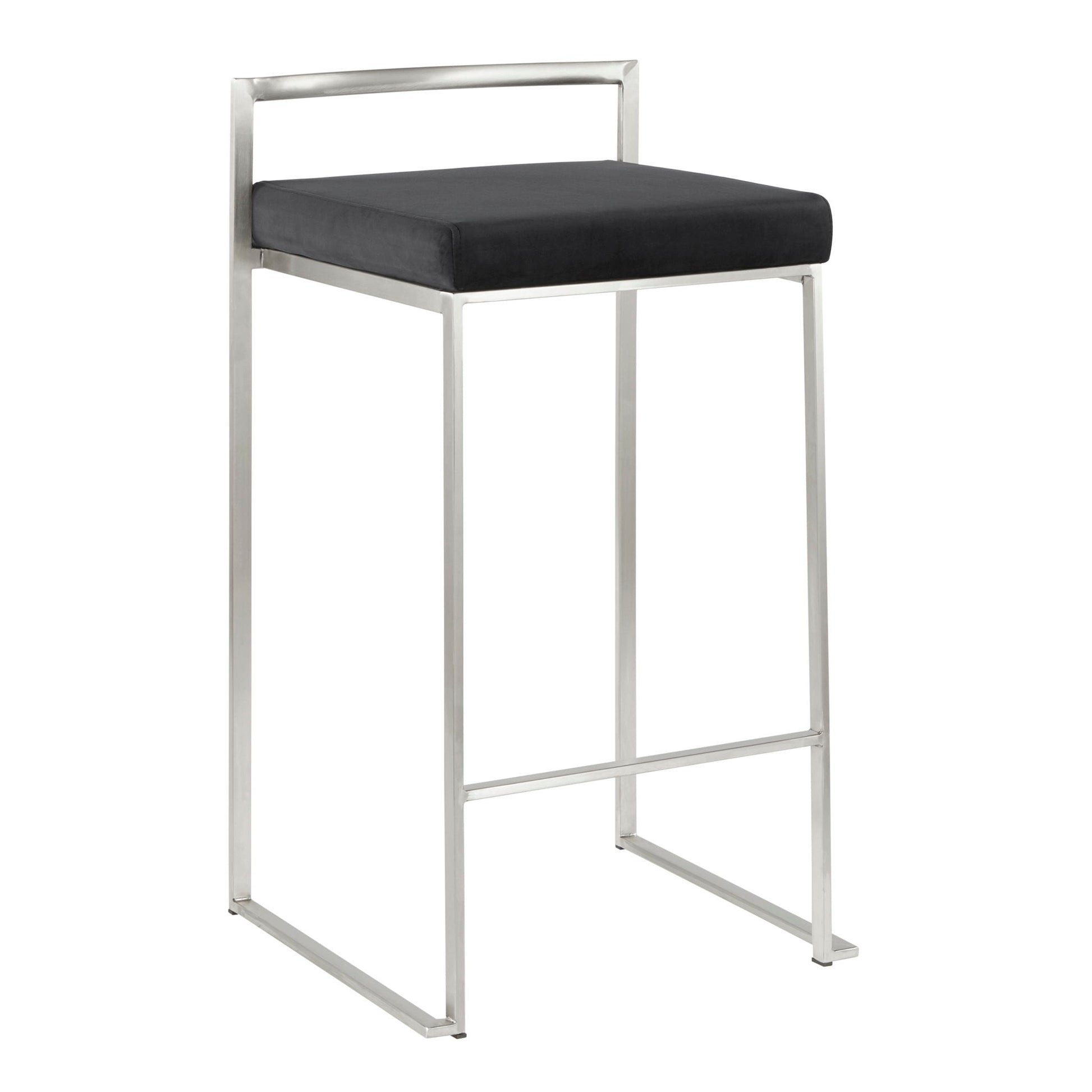 Fuji - Contemporary Elegant Stackable Counter Stool Set Lumi Source