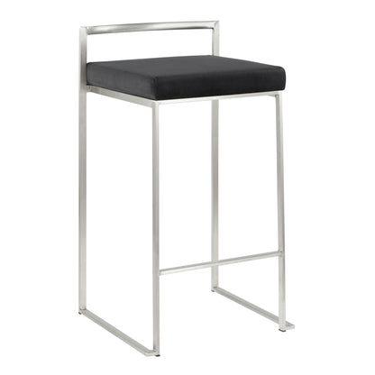 Fuji - Contemporary Elegant Stackable Counter Stool Set Lumi Source