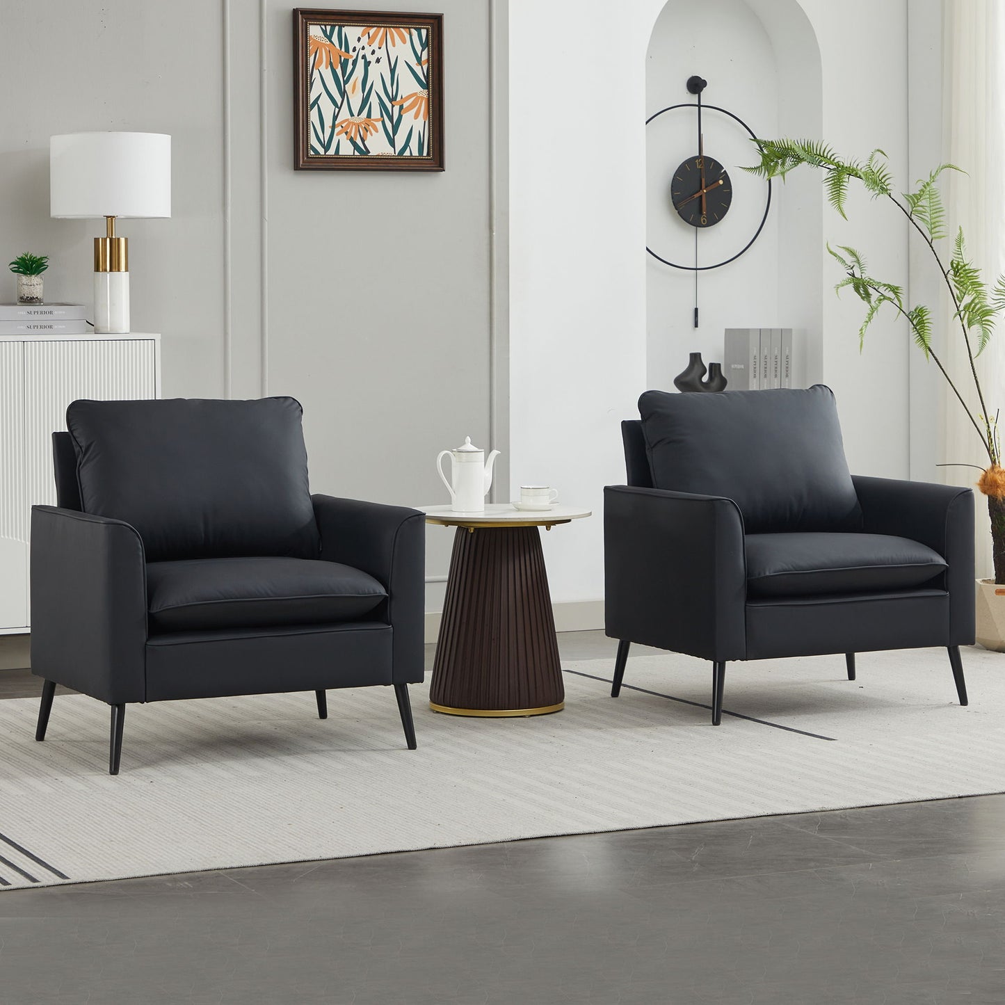 Nordic Retro Light Luxury Upholstered Sofa Chair Home Essentials