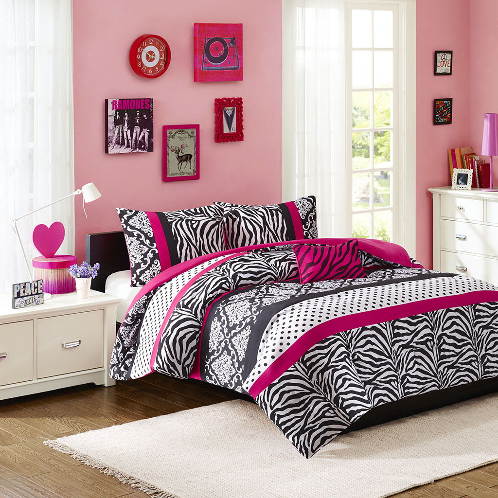 Reagan - Twin Comforter Set - Pink Mi Zone