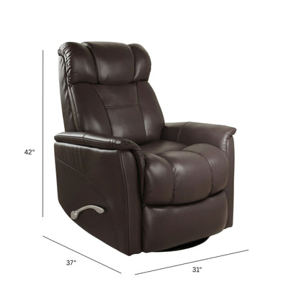 Bentley - Swivel Glider Recliner With Manual Adjustable Headrest & Footrest Home Essentials