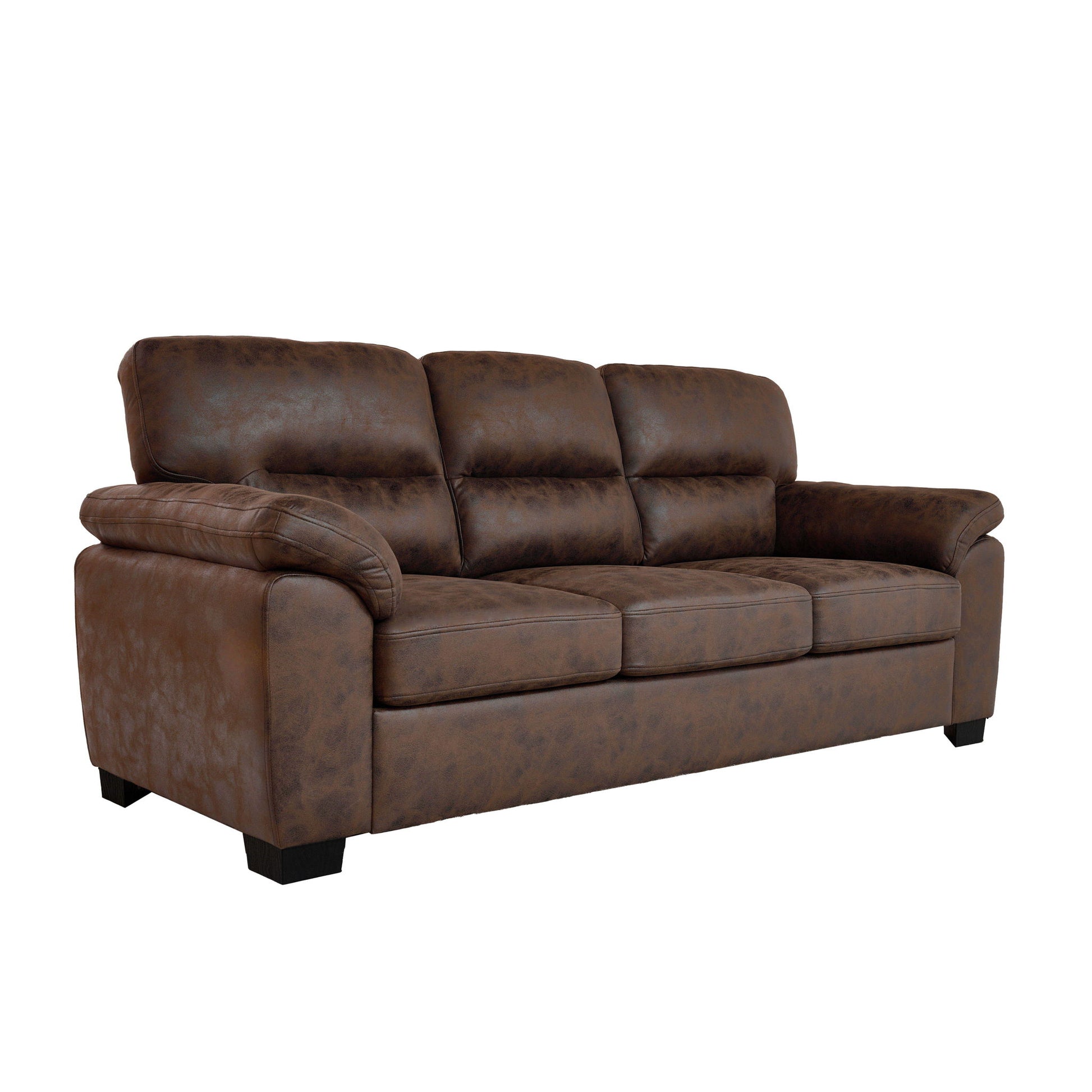 3 Seater Sofa With Padded Armrests And Triangular Leg Home Essentials