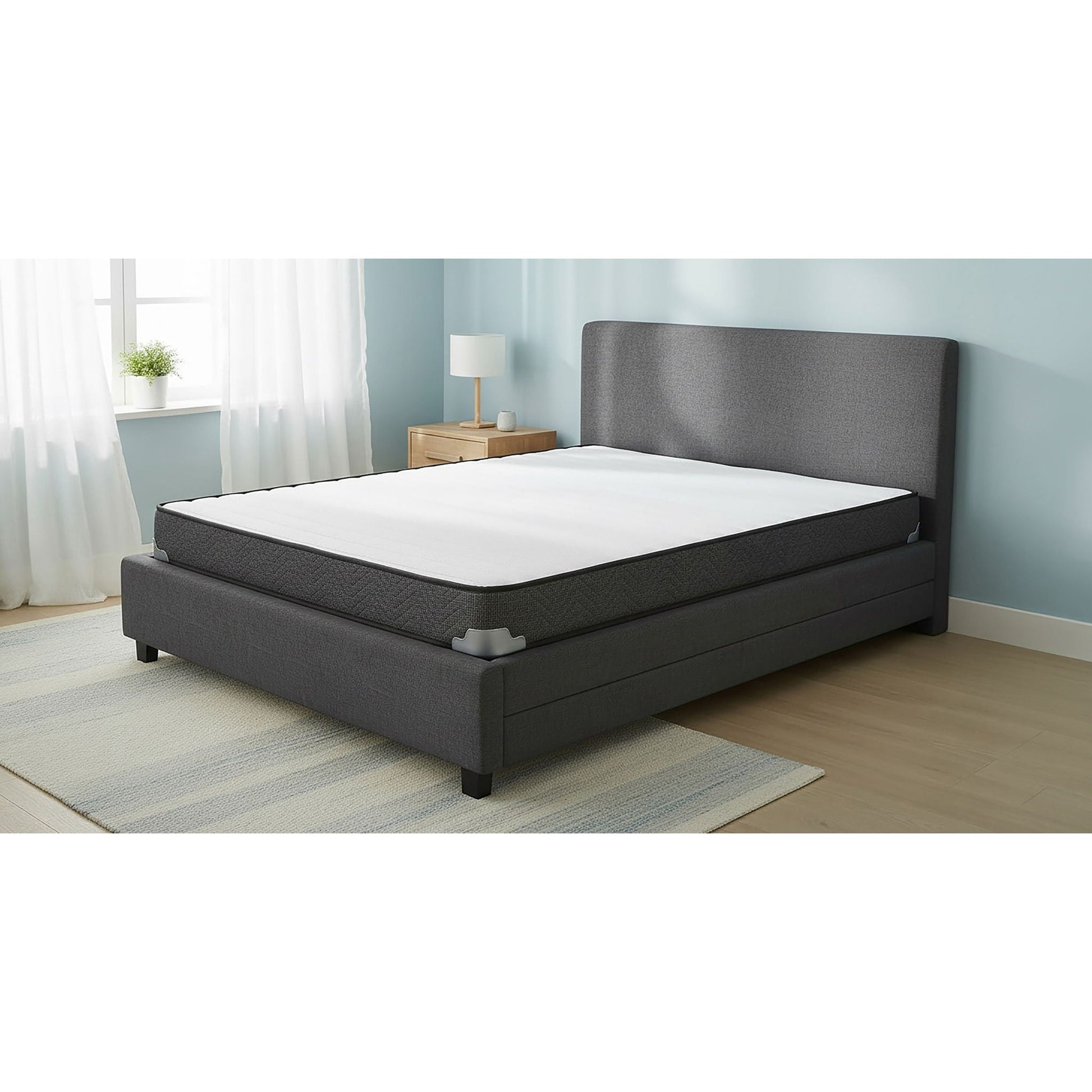 Simon - 7" Bunkie Board Foam Mattress With Orthopedic Support And Breathable Fabric Furniture Max