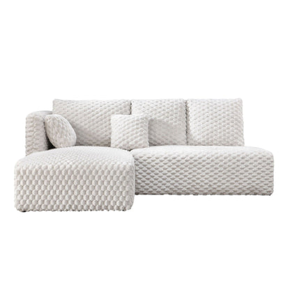 Manya - Sectional Sofa - Ivory Acme