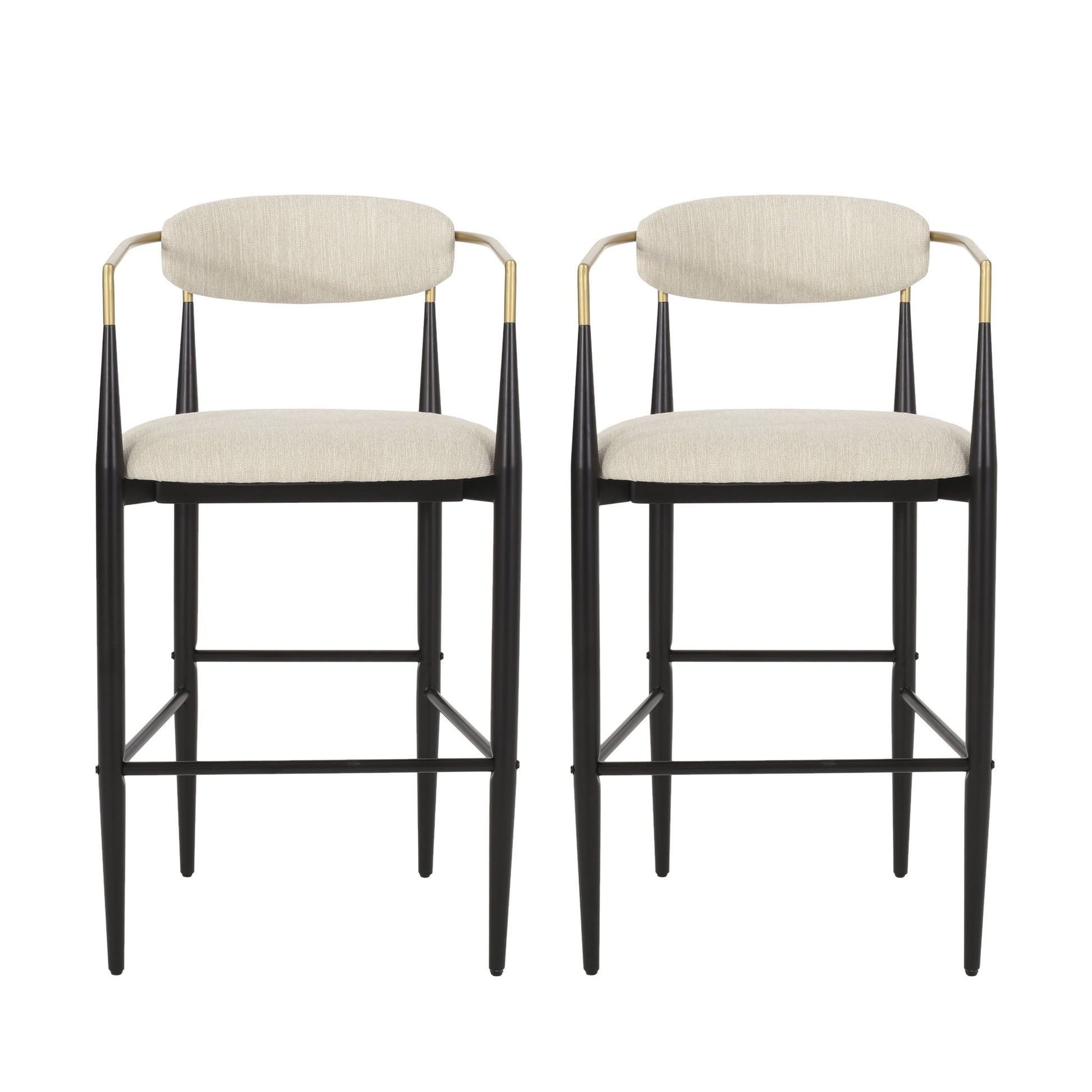 Counter Height Upholstered Barstools (Set of 2) Noble House