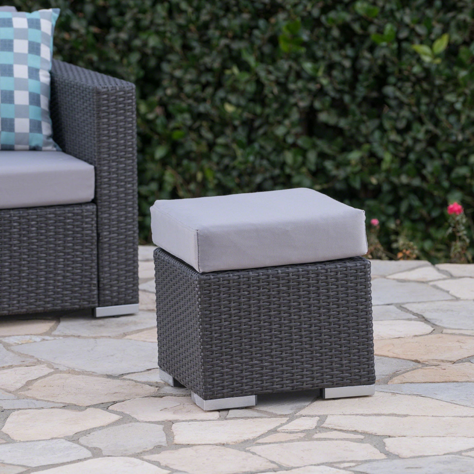 Santa Rosa - Outdoor Lounge Ottoman Noble House