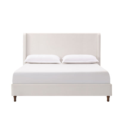 Harper - Tall Headboard Upholstered Bed / High Headboard / Elegant Simplicity / No Box Spring Needed