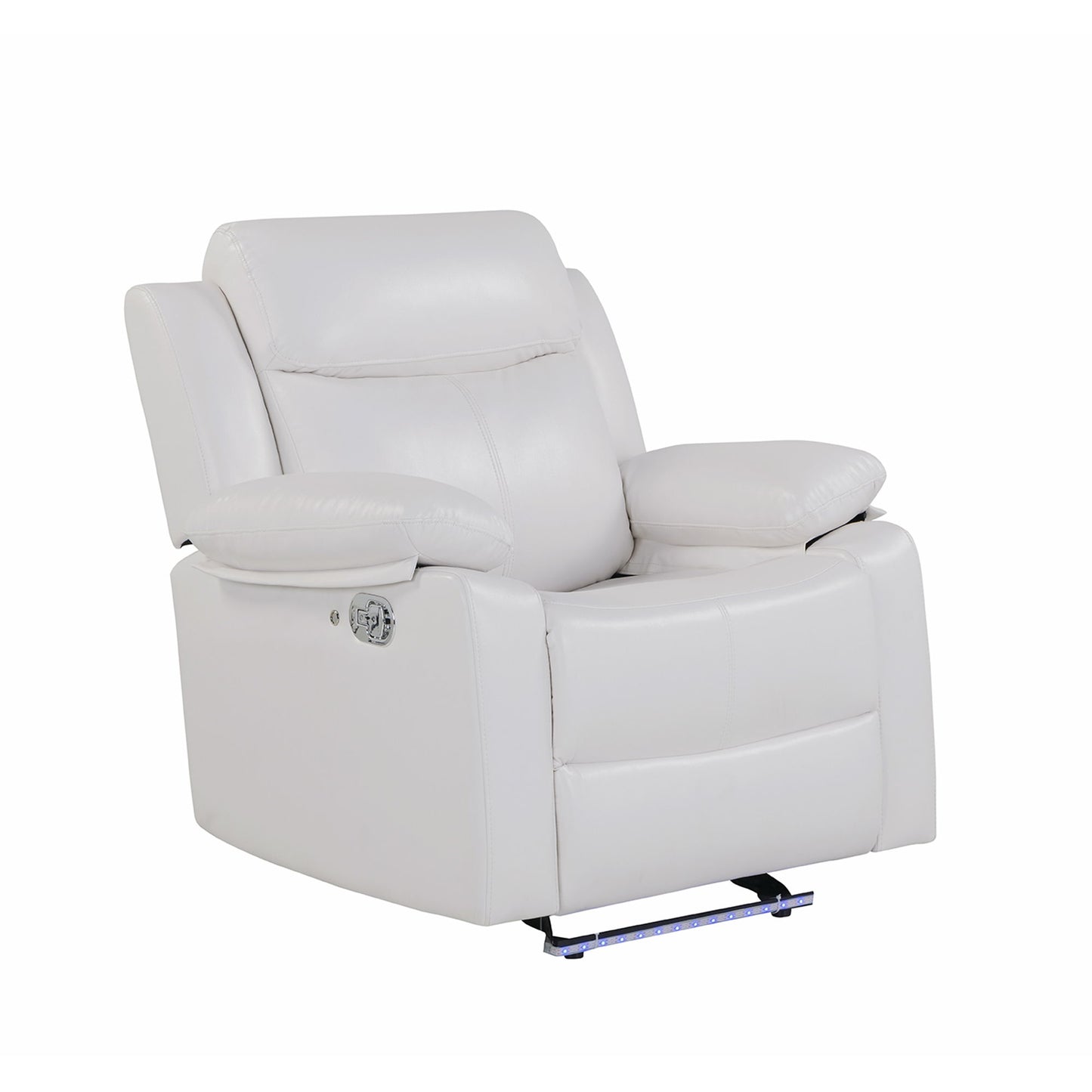 Blanche - Glider Recliner With LED, Pillow Top Arms Global Furniture USA