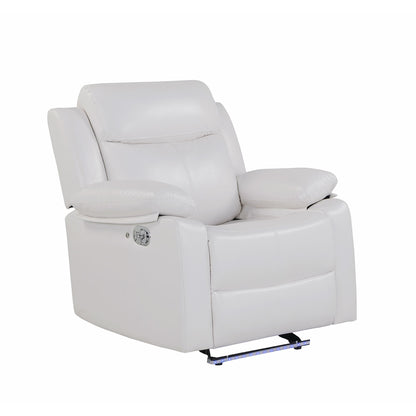 Blanche - Glider Recliner With LED, Pillow Top Arms Global Furniture USA