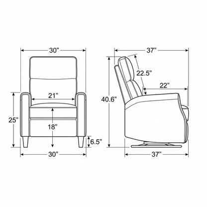 Swivel Gliding Recliner Emerald Home