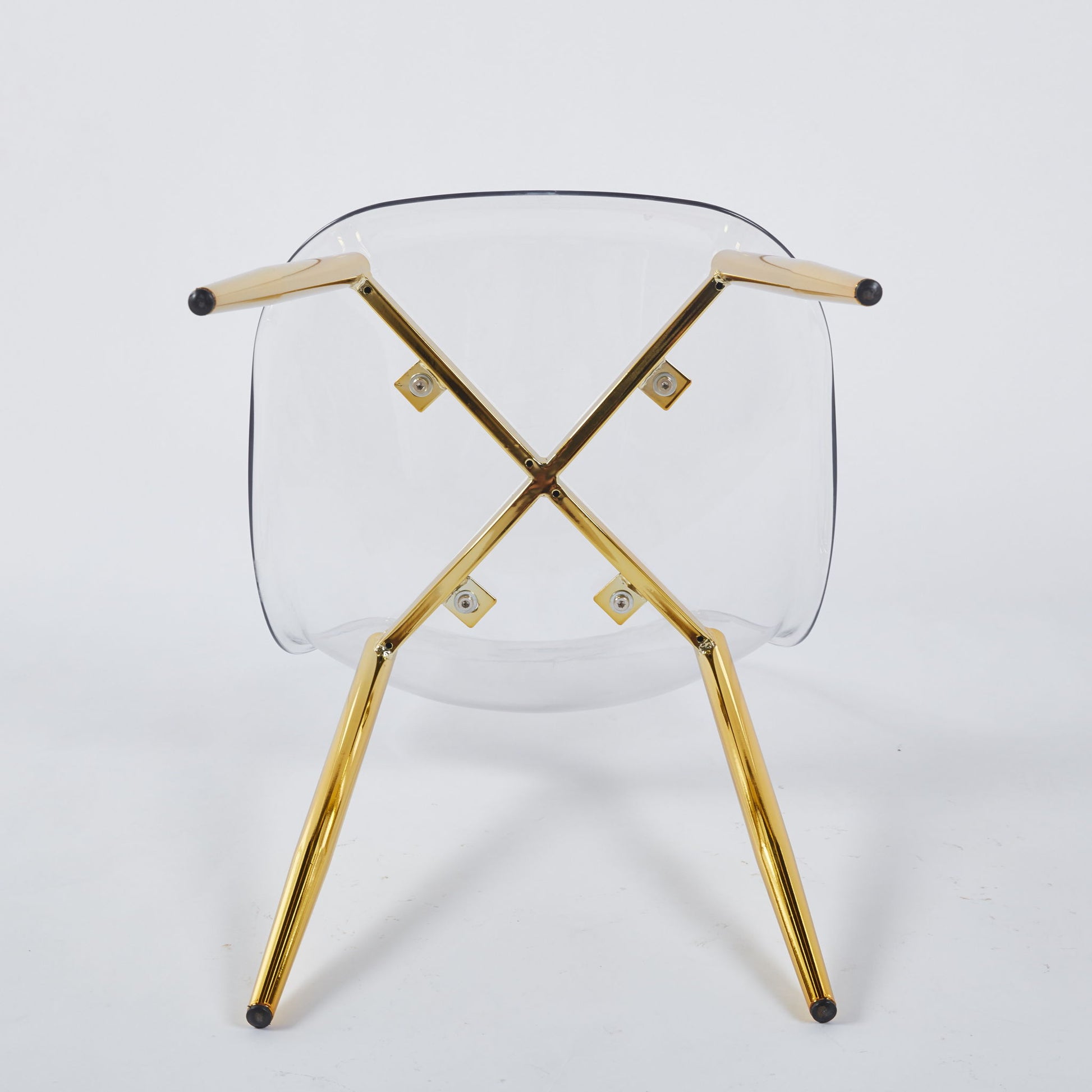 Transparent Plastic Seat Dining Chair (Set of 4) Home Essentials