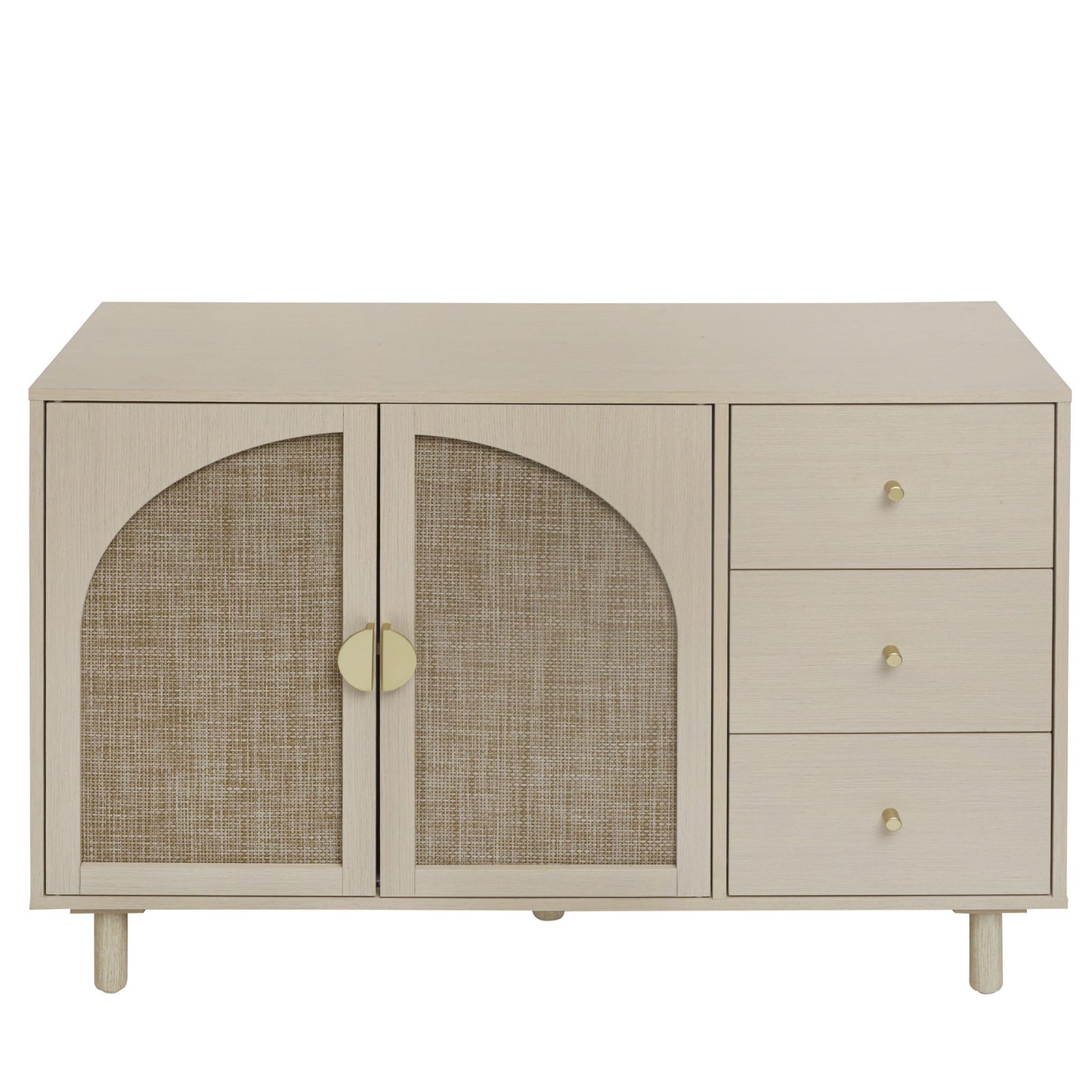 2 Door 3 Drawer Cabinet, Adjustable Storage System Home Essentials