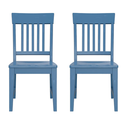 Haidel - Slat Back Dining Chairs (Set of 2) Emerald Home