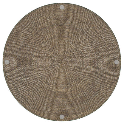 Halden - Round Woven Seagrass Accent Side Table - Light Brown Coaster Fine Furniture