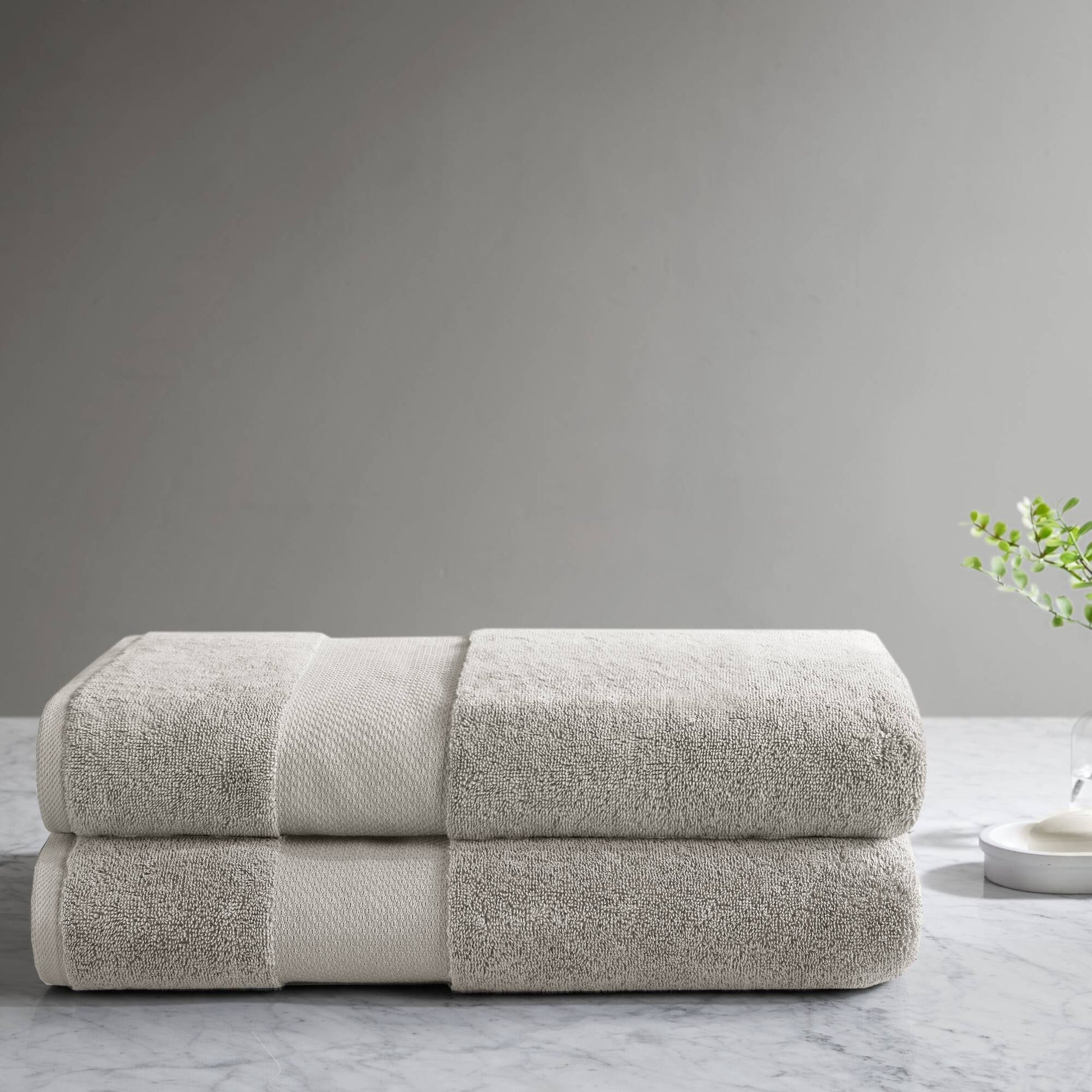 Turkish Bath Sheet 2 Piece Set - Gray Madison Park Signature