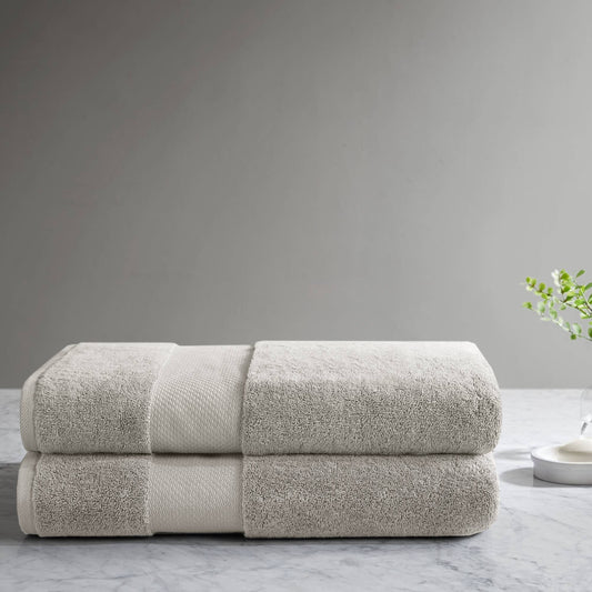 Turkish Bath Sheet 2 Piece Set - Gray Madison Park Signature