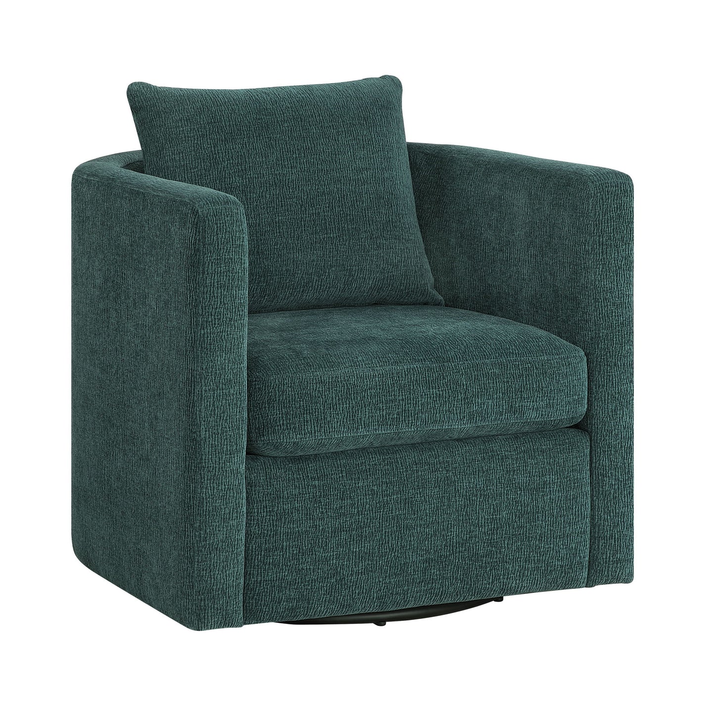 Sutton - Swivel Barrel Chair - Peacock Ridgecrest Home