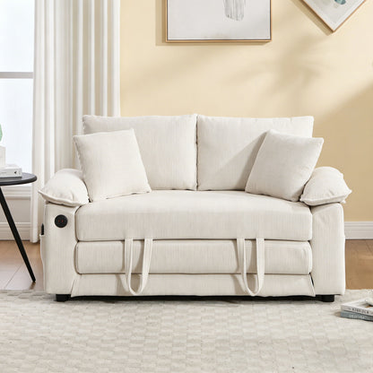 Upholstered Futon Convertible Floor Sofa Bed Home Essentials