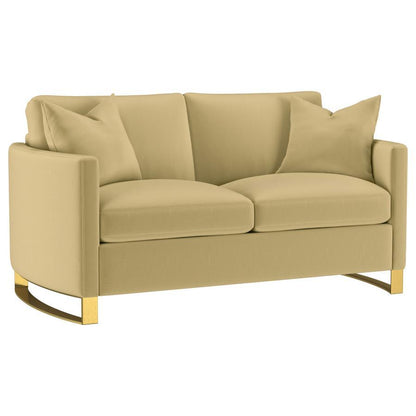 Corliss - Upholstered Arched Arm Loveseat CoasterElevations