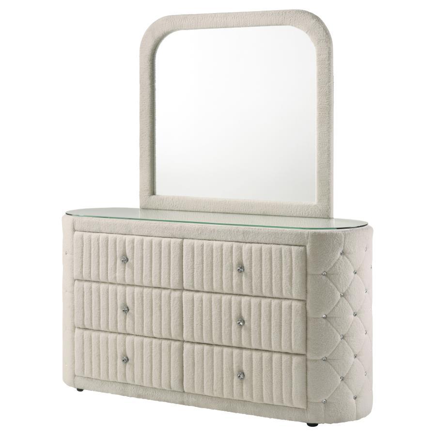 Sonya - 6-Drawer Upholstered Bedroom Dresser Coaster Fine Furniture
