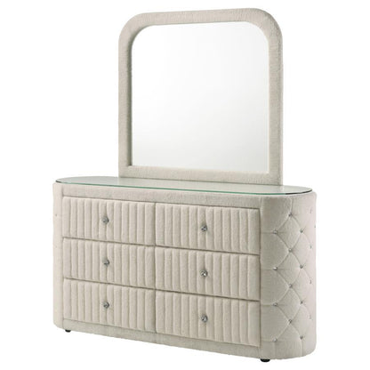 Sonya - 6-Drawer Upholstered Bedroom Dresser Coaster Fine Furniture