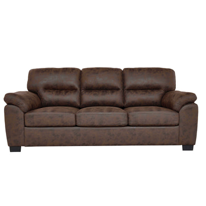 3 Seater Sofa With Padded Armrests And Triangular Leg Home Essentials