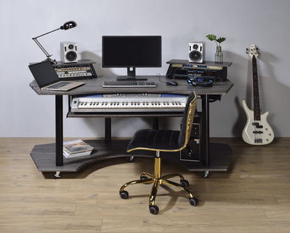 Eleazar - Music Recording Studio Desk - Wood Acme