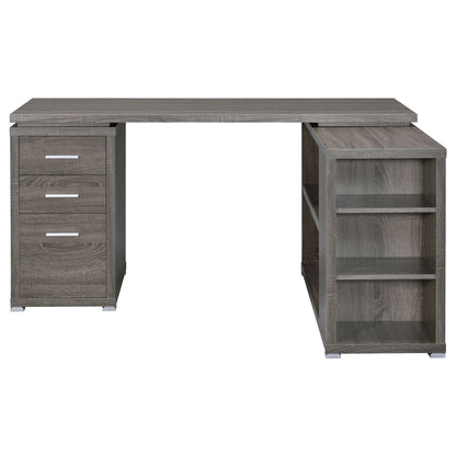 Transitional L Shape Computer Desk With Multiple Storage And Built In File Cabinet Home Essentials