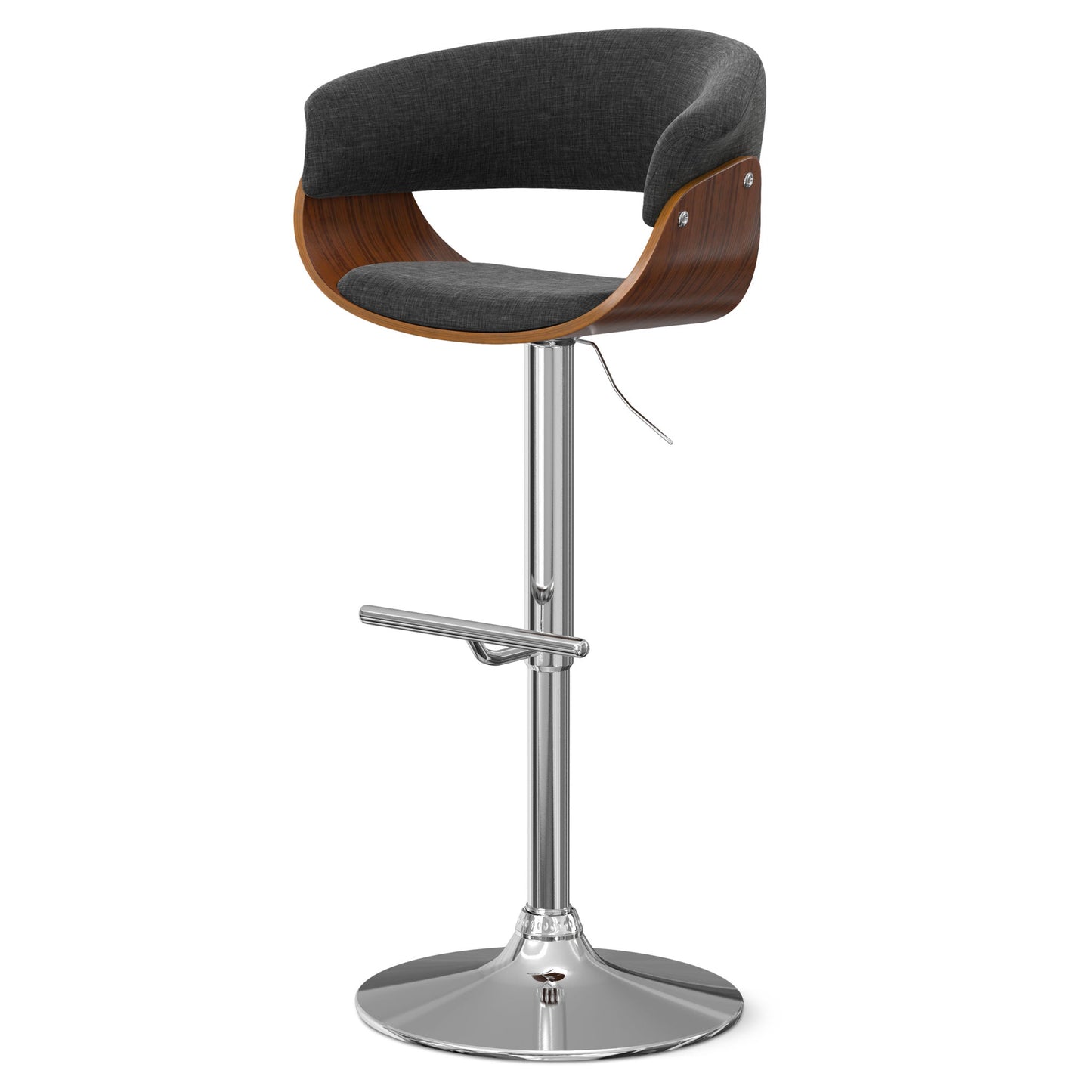 Sheldon - Upholstered Adjustable Swivel Bar Stool Simpli-Home
